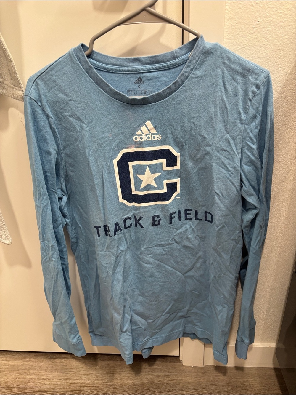 The Citadel Track & Field Team Issued adidas Long Sleeve Tee